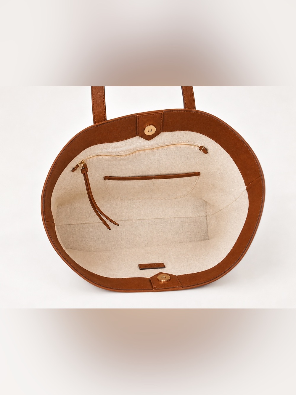 Jimmy Choo Canvas Logo Tote Ecru Tan NEW - Picture 9 of 17